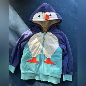 Baby Boden 3/4 Penguin appliqué shaggy lined
